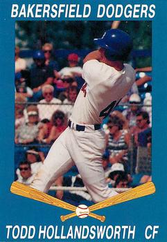 1992 Cal League Bakersfield Dodgers #1 Todd Hollandsworth Front