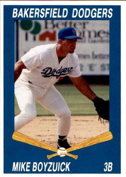 1992 Cal League Bakersfield Dodgers #4 Mike Boyzuick Front