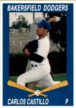 1992 Cal League Bakersfield Dodgers #5 Carlos Castillo Front