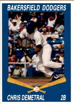 1992 Cal League Bakersfield Dodgers #8 Chris Demetral Front