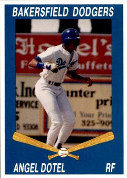 1992 Cal League Bakersfield Dodgers #9 Angel Dotel Front