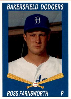 1992 Cal League Bakersfield Dodgers #10 Ross Farnsworth Front