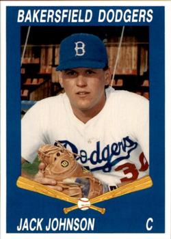 1992 Cal League Bakersfield Dodgers #13 Jack Johnson Front