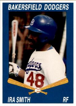 1992 Cal League Bakersfield Dodgers #22 Ira Smith Front