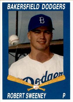 1992 Cal League Bakersfield Dodgers #24 Robert Sweeney Front