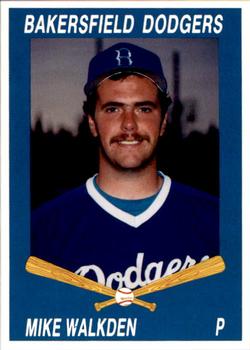 1992 Cal League Bakersfield Dodgers #27 Mike Walkden Front