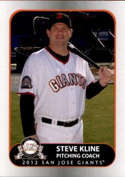 2012 Grandstand San Jose Giants #3 Steve Kline Front