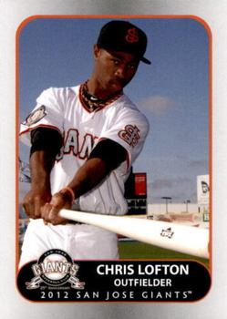 2012 Grandstand San Jose Giants #4 Chris Lofton Front