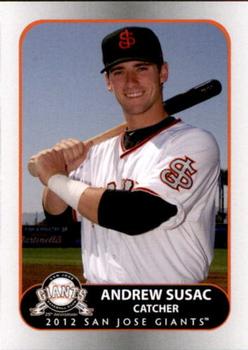 2012 Grandstand San Jose Giants #6 Andrew Susac Front