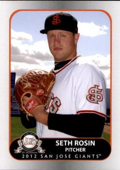 2012 Grandstand San Jose Giants #26 Seth Rosin Front