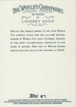 2018 Topps Allen & Ginter X #57 Lindsey Vonn Back
