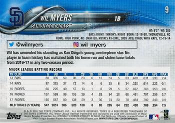2018 Topps On-Demand 3D #9 Wil Myers Back