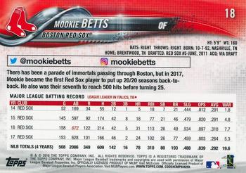 2018 Topps On-Demand 3D #18 Mookie Betts Back