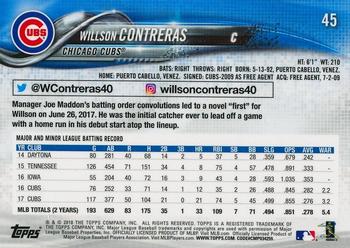 2018 Topps On-Demand 3D #45 Willson Contreras Back