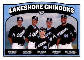 2016 Lakeshore Chinooks #1 Josh Rebandt / Jason Godbee / Isaac Morgan / Eddy Morgan / Mike Hollenbeck / Front