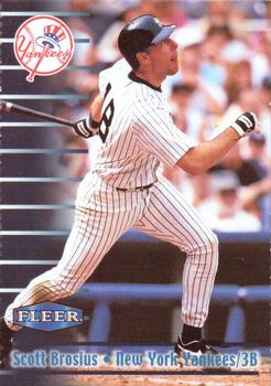 1999 Fleer Burger King New York Yankees #3 Scott Brosius Front