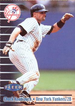 1999 Fleer Burger King New York Yankees #5 Chuck Knoblauch Front