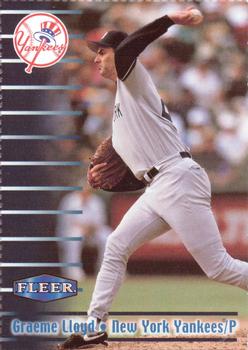 1999 Fleer Burger King New York Yankees #6 Graeme Lloyd Front