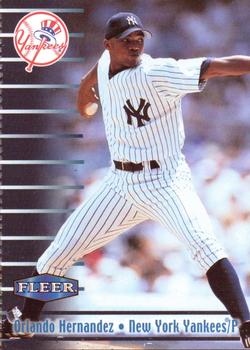 1999 Fleer Burger King New York Yankees #8 Orlando Hernandez Front
