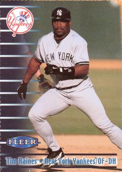1999 Fleer Burger King New York Yankees #9 Tim Raines Front