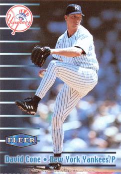 1999 Fleer Burger King New York Yankees #19 David Cone Front