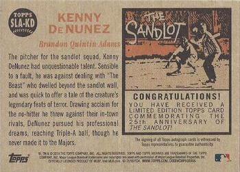 2018 Topps Archives - The Sandlot Autographs #SLA-KD Kenny DeNunez Back