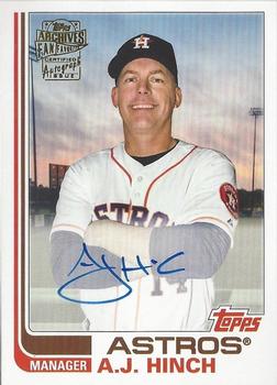 2018 Topps Archives - Fan Favorites Autographs #FFA-AH A.J. Hinch Front