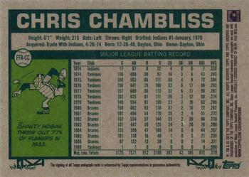 2018 Topps Archives - Fan Favorites Autographs #FFA-CC Chris Chambliss Back