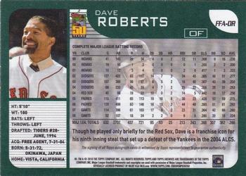 2018 Topps Archives - Fan Favorites Autographs #FFA-DR Dave Roberts Back