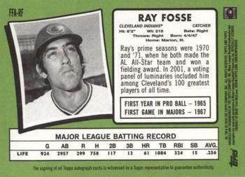 2018 Topps Archives - Fan Favorites Autographs #FFA-RF Ray Fosse Back