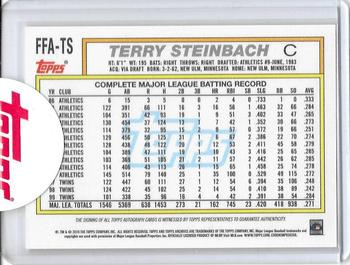 2018 Topps Archives - Fan Favorites Autographs #FFA-TS Terry Steinbach Back