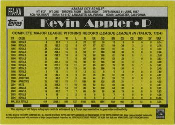 2018 Topps Archives - Fan Favorites Autographs #FFA-KA Kevin Appier Back