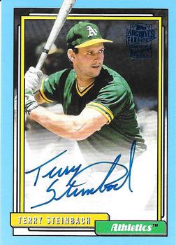 2018 Topps Archives - Fan Favorites Autographs Blue #FFA-TS Terry Steinbach Front
