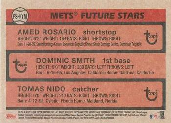 2018 Topps Archives - 1981 Topps Future Stars Trios #FS-NYM Dominic Smith / Tomas Nido / Amed Rosario Back