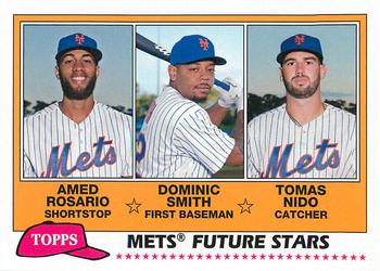 2018 Topps Archives - 1981 Topps Future Stars Trios #FS-NYM Dominic Smith / Tomas Nido / Amed Rosario Front