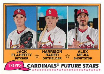 2018 Topps Archives - 1981 Topps Future Stars Trios #FS-STL Alex Mejia / Jack Flaherty / Harrison Bader Front