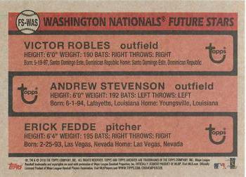 2018 Topps Archives - 1981 Topps Future Stars Trios #FS-WAS Victor Robles / Andrew Stevenson / Erick Fedde Back