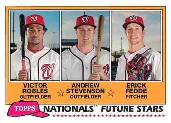 2018 Topps Archives - 1981 Topps Future Stars Trios #FS-WAS Victor Robles / Andrew Stevenson / Erick Fedde Front