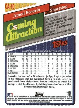 2018 Topps Archives - 1993 Coming Attraction #CA-10 Amed Rosario Back