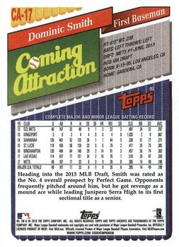 2018 Topps Archives - 1993 Coming Attraction #CA-17 Dominic Smith Back