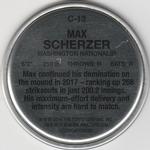 2018 Topps Archives - 1980s Topps Coins #C-13 Max Scherzer Back