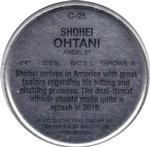 2018 Topps Archives - 1980s Topps Coins #C-25 Shohei Ohtani Back