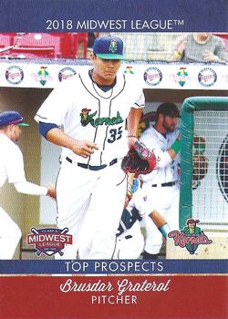 2018 Choice Midwest League Top Prospects #11 Brusdar Graterol Front