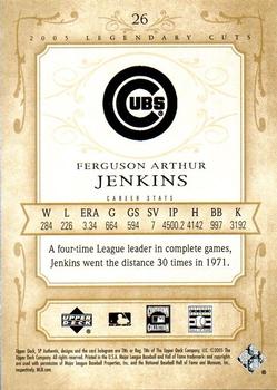 2005 SP Legendary Cuts #26 Fergie Jenkins Back