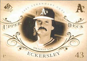 2005 SP Legendary Cuts #16 Dennis Eckersley Front