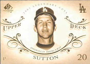 2005 SP Legendary Cuts #19 Don Sutton Front