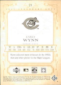 2005 SP Legendary Cuts #21 Early Wynn Back