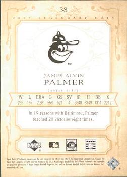 2005 SP Legendary Cuts #38 Jim Palmer Back