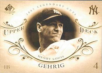 2005 SP Legendary Cuts #50 Lou Gehrig Front