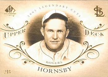 2005 SP Legendary Cuts #71 Rogers Hornsby Front